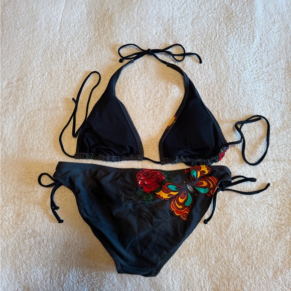 Target Black Bikini with Butterfly and Skull Design - Picture 14 of 14